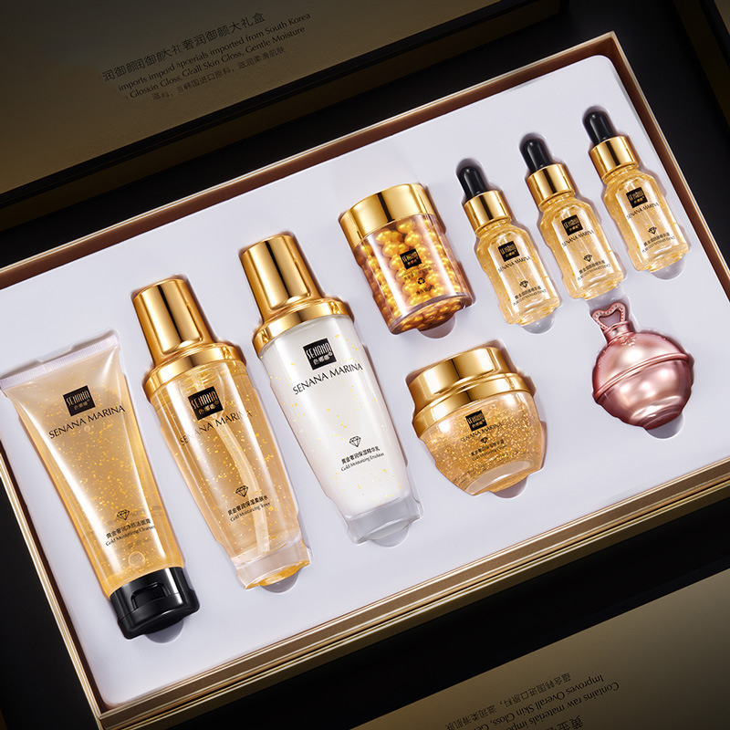 Women 24K Gold Skin Care Set 9 - огляд і ціна Luxury Skincare Set For Women