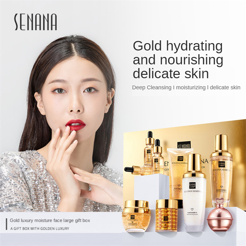 Women 24K Gold Skin Care Set 9 - огляд і ціна Luxury Skincare Set For Women