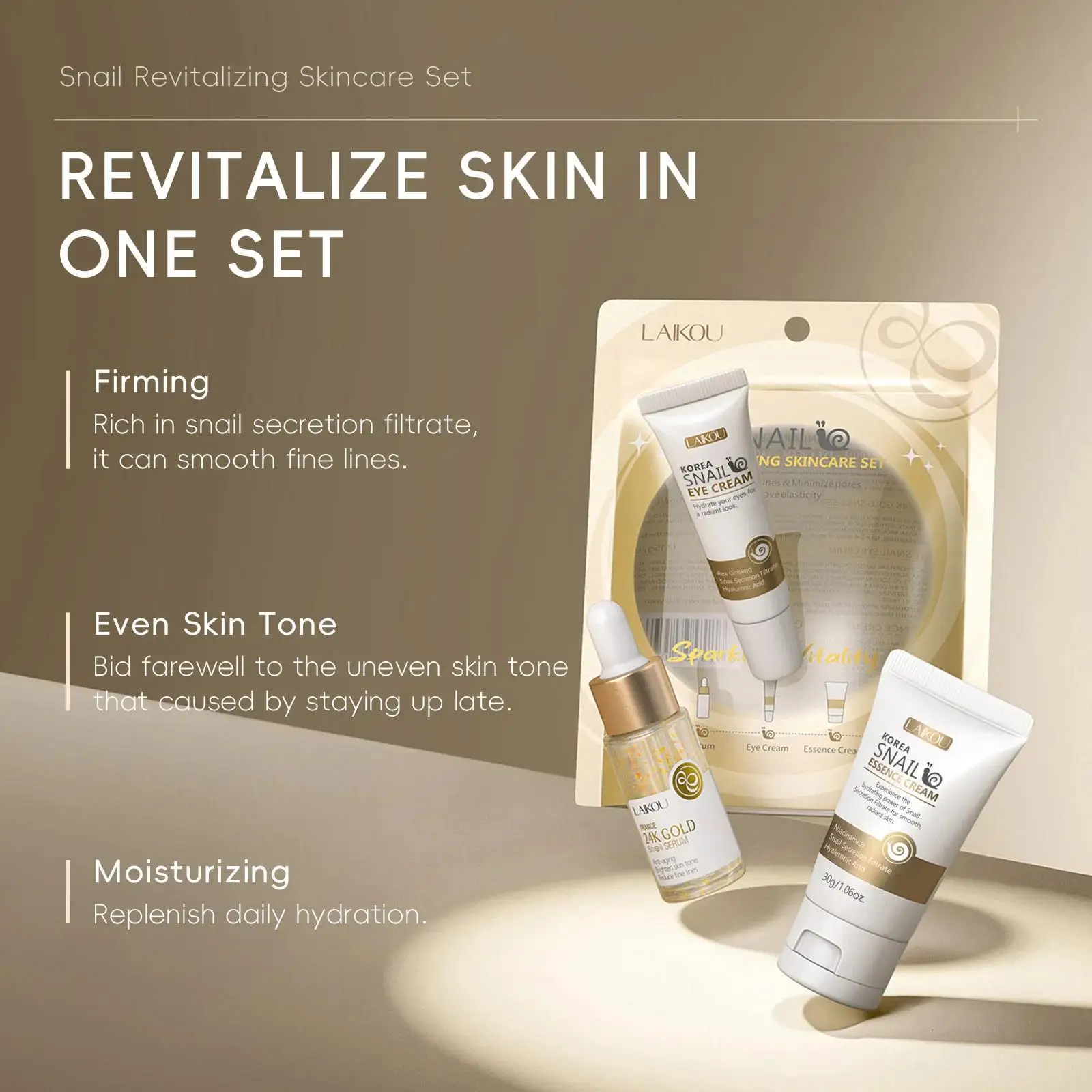 24K Gold Snail Repair Serum Ey - огляд і ціна Luxury Skincare For Women