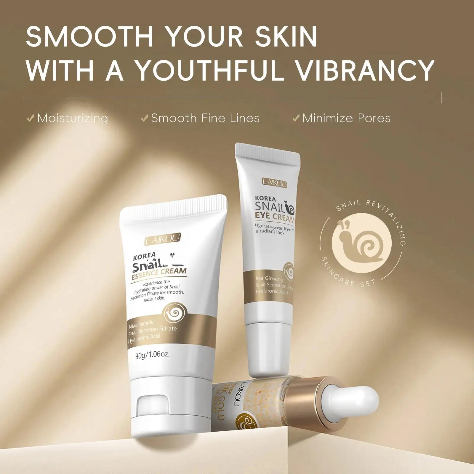 24K Gold Snail Repair Serum Ey - огляд і ціна Luxury Skincare For Women